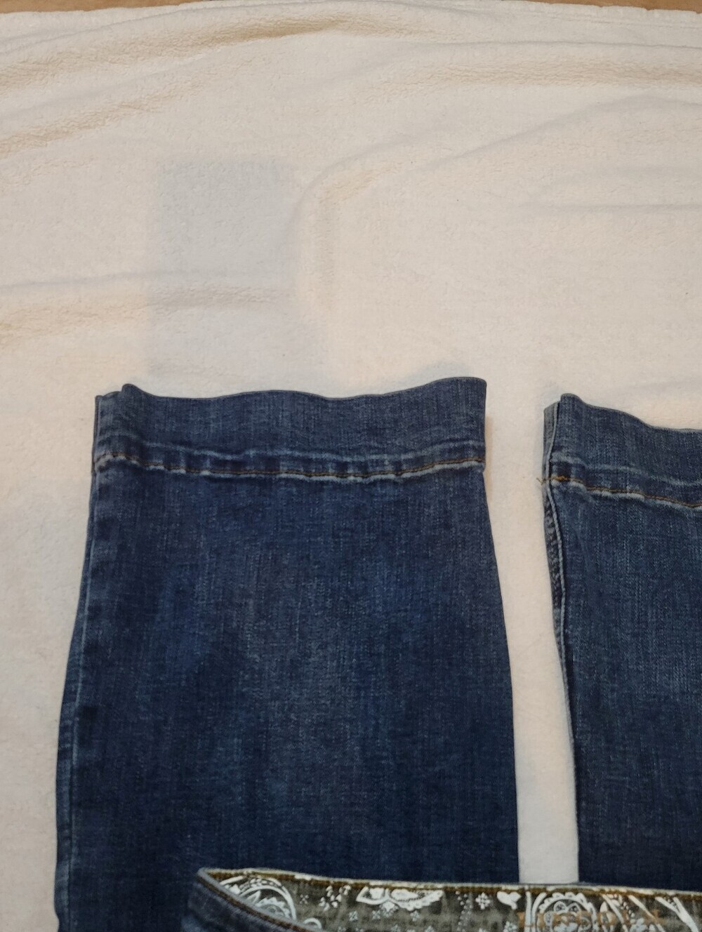 Lincoln Outfitters Dark Wash Bootcut Flare Jeans With Boho Hippie Detailing Sz 4 - Picture 4 of 6